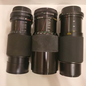 Black Camera Lens Set